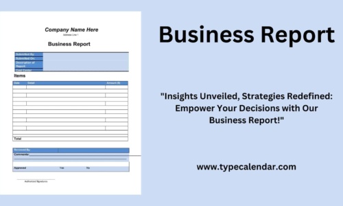 Free Printable Business Report Templates [Word, Excel, PDF] Example