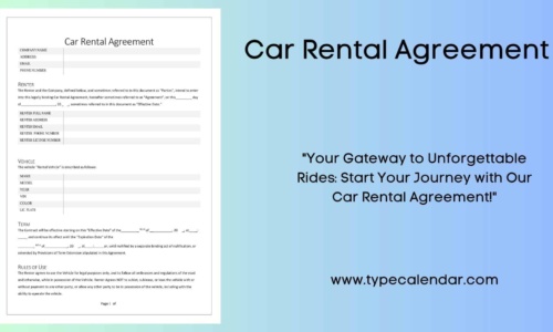 Free, Printable Car Rental Agreement Templates [PDF, Word]