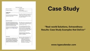 Free Printable Case Study Templates [Word, PDF] Examples