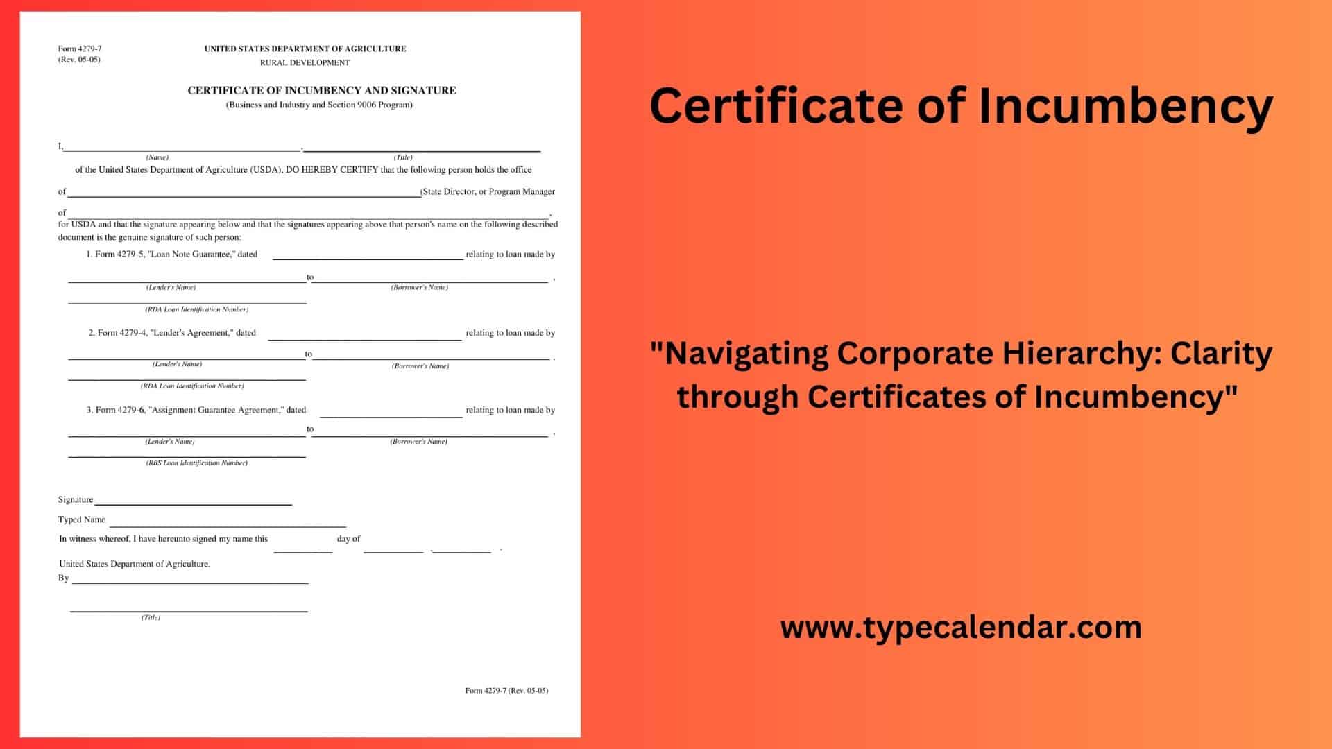 Certificate of Incumbency Certificate of Incumbency