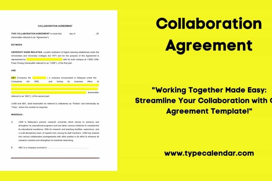 Collaboration Agreement