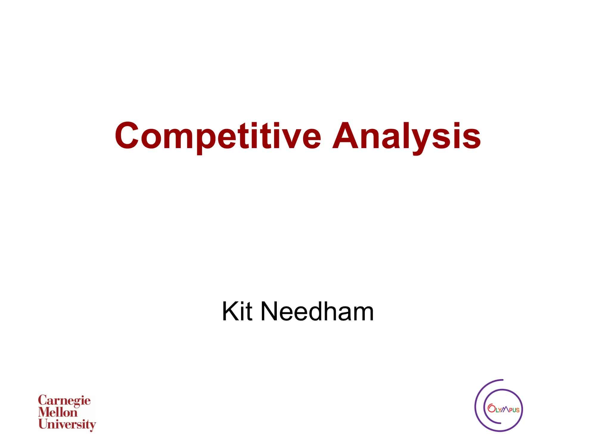 Competitive Analysis Word Document Competitive Analysis Word Document