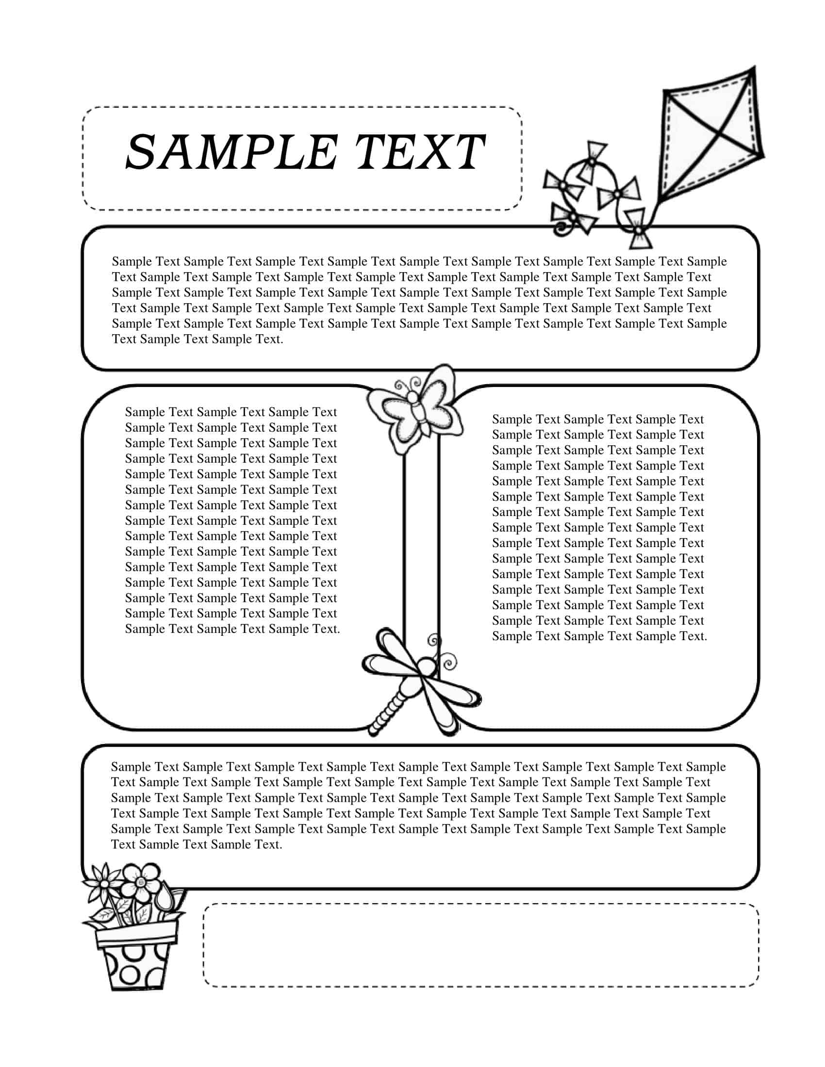 Comprehensive Preschool Newsletter Example Comprehensive Preschool Newsletter Example