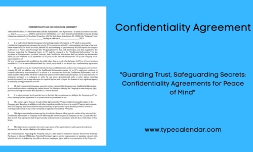 Free Printable Confidentiality Agreement Templates [PDF, Word] Simple