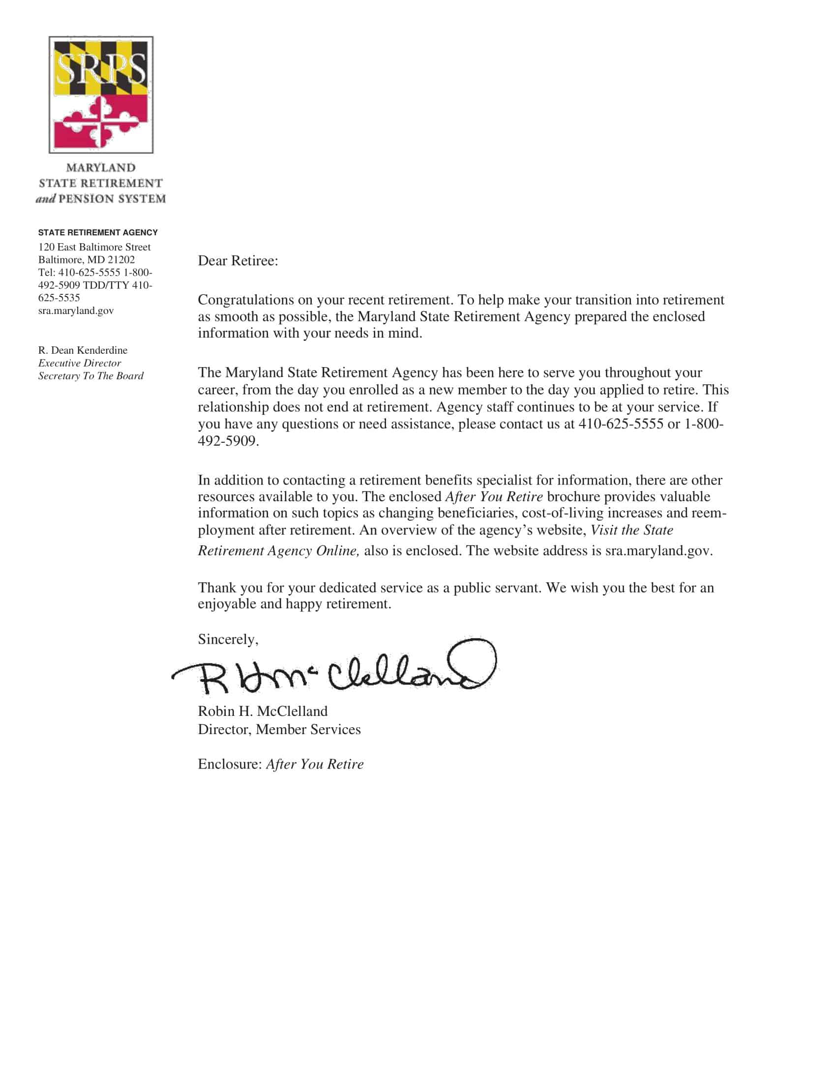 Congratulations letter Congratulations letter