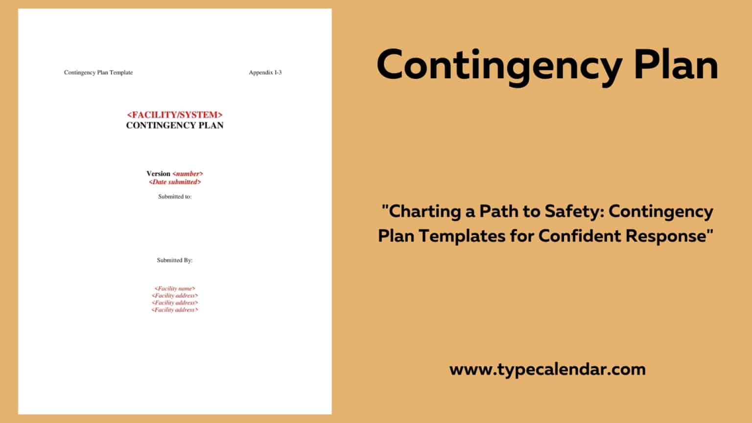 Free Printable Contingency Plan Templates [Excel, Word, PDF] For Schools