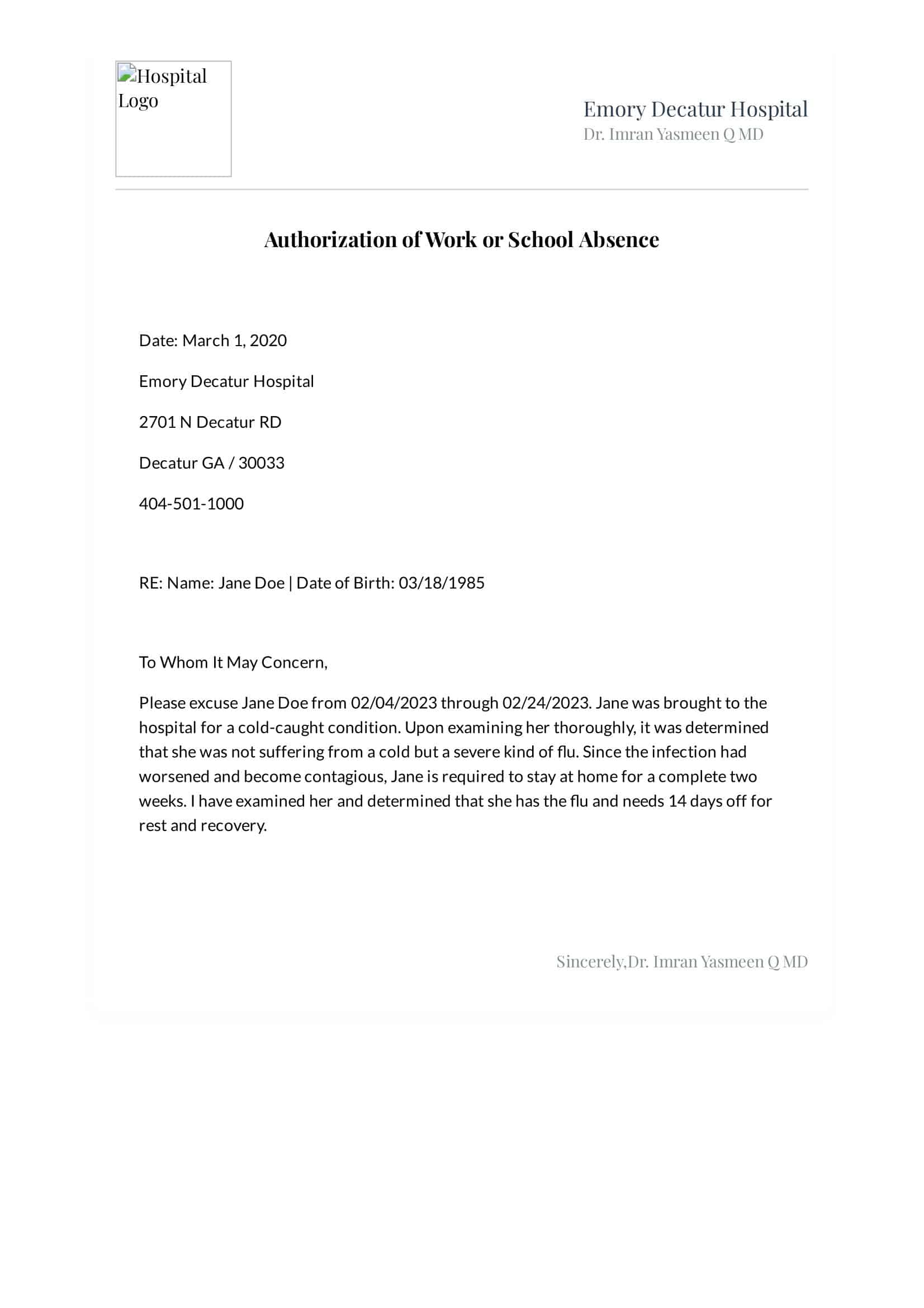 Doctor Note Free Word Template Doctor Note Free Word Template