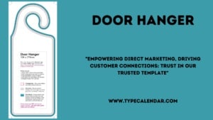 Free Printable Door Hanger Templates [Word, PDF]