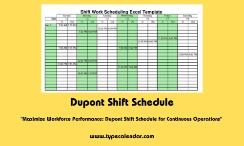 Free Printable Dupont Shift Schedule Templates [PDF, Word, Excel] 12 Hour