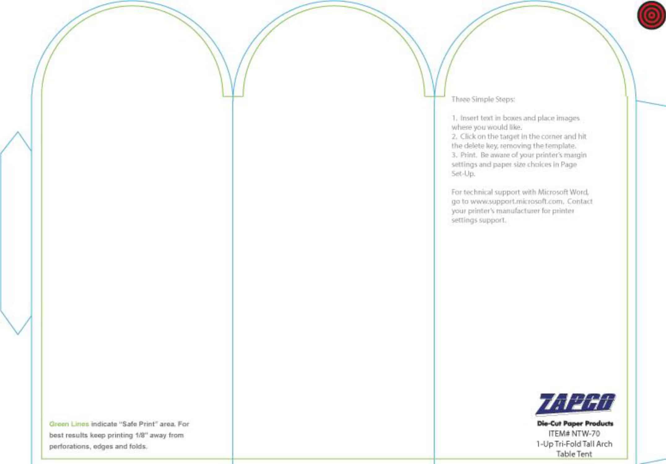 Free Printable Table Tent Templates [PDF, Word] Editable