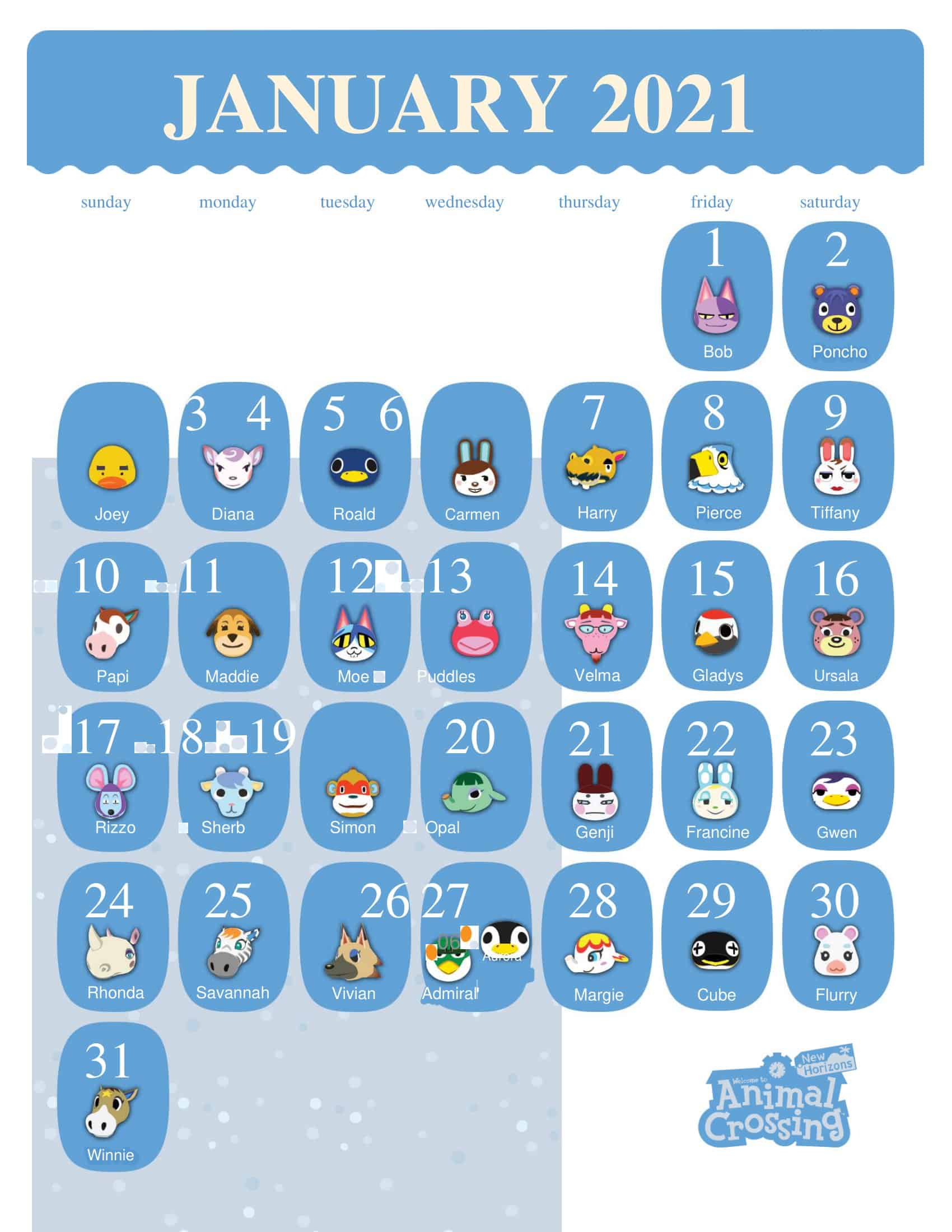 Editable Birthday Calendar PDF Free Editable Birthday Calendar PDF Free