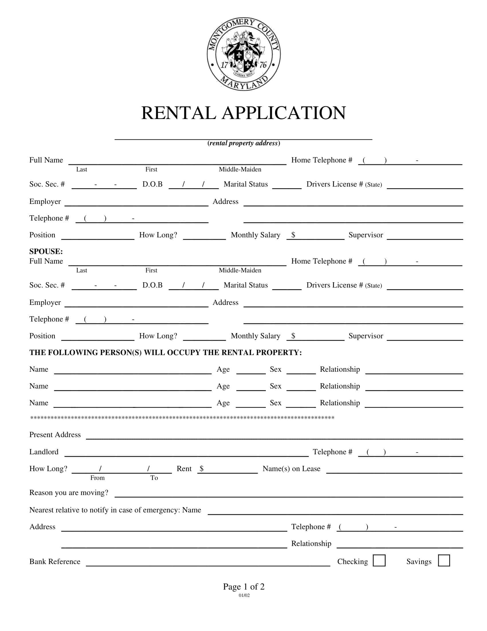 Free Rental Application Printable Form Easy PDF Printables For Everyone Free Rental Application Printable Form Easy PDF Printables For Everyone
