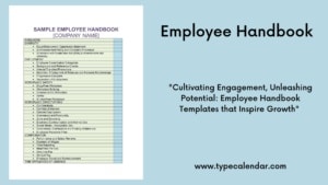 Free Printable Employee Handbook Templates [PDF, Word, Excel]