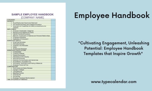 Free Printable Employee Handbook Templates [PDF, Word, Excel]