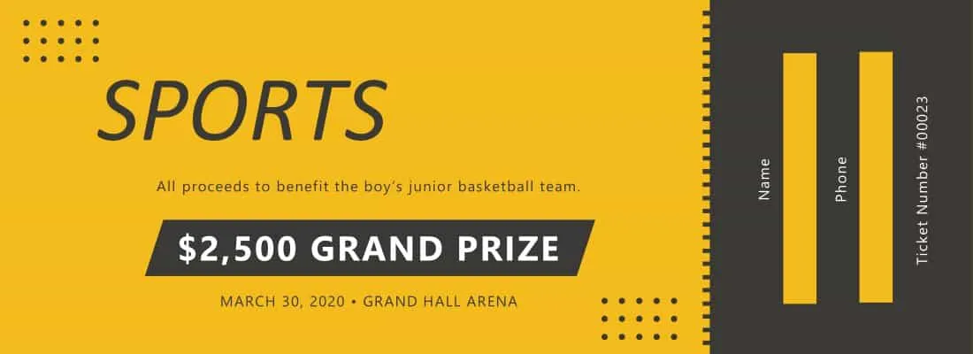 Event ticket template blank Event ticket template blank