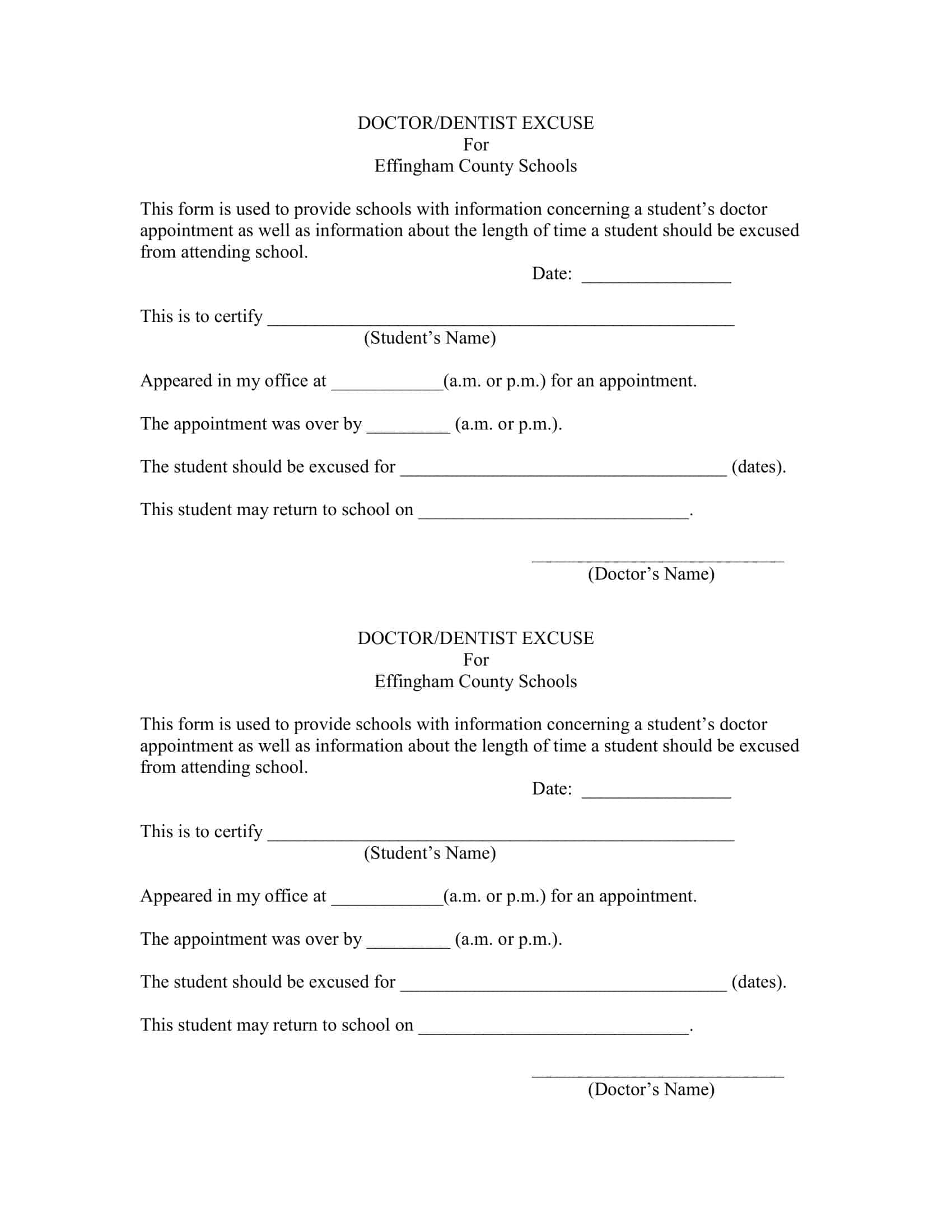 Fillable Doctor Note Blank Template Fillable Doctor Note Blank Template