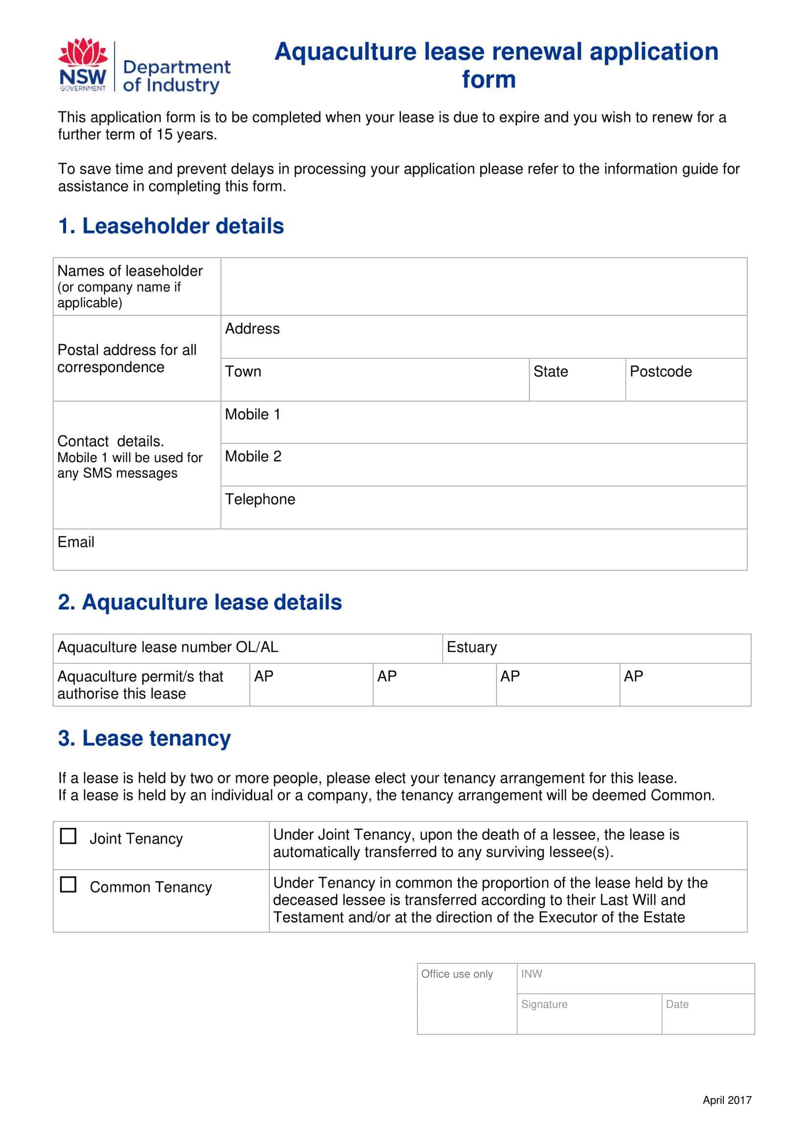 Fillable PDF for Lease Renewal Letter Fillable PDF for Lease Renewal Letter