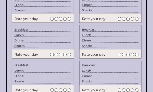 Free Printable Food Diary Templates [Word, Excel, PDF]