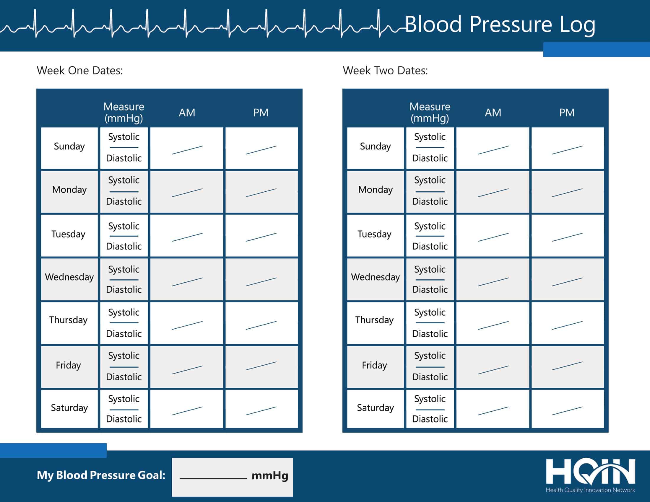 Free Blood Pressure Tracker PDF Free Blood Pressure Tracker PDF