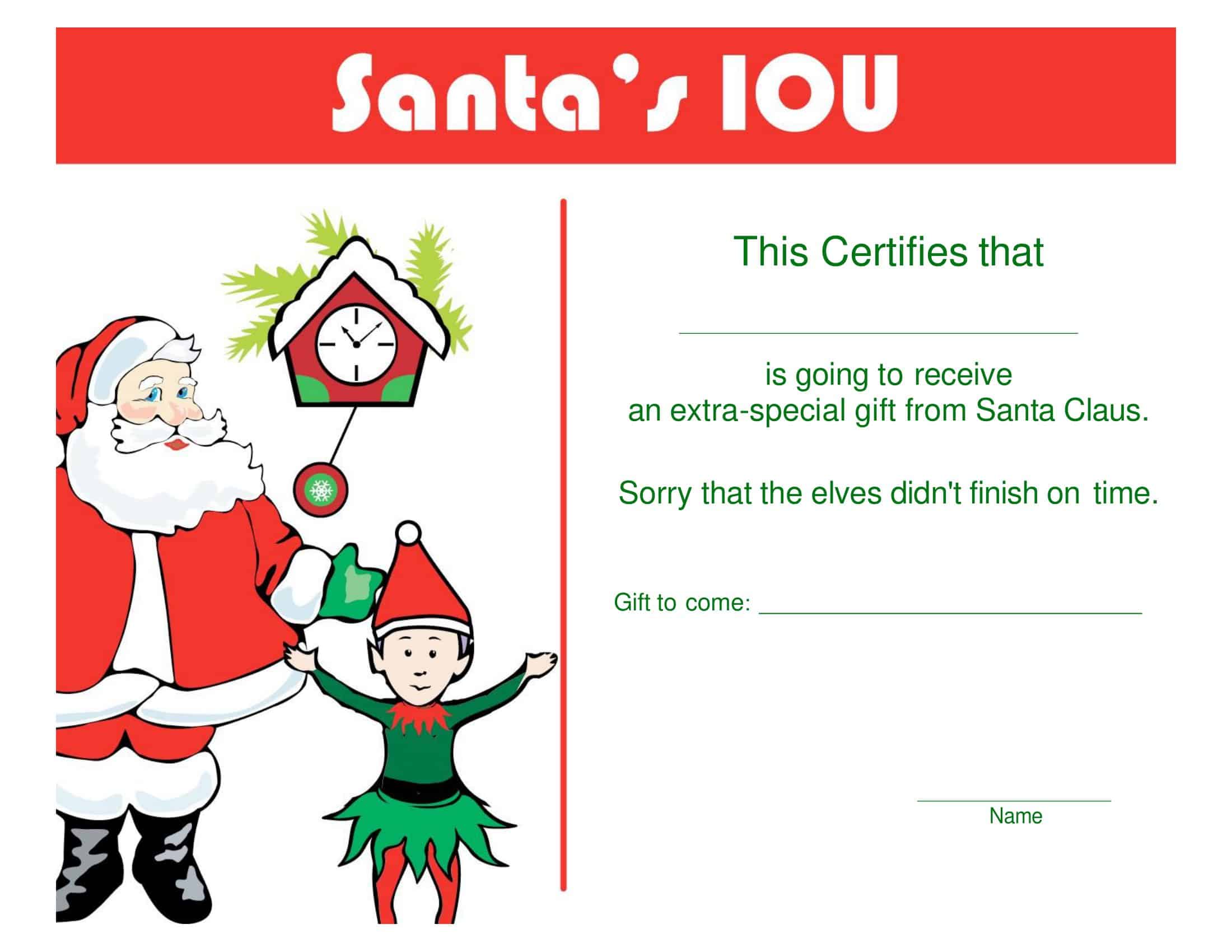 Free Christmas Gift Card PDF Free Christmas Gift Card PDF
