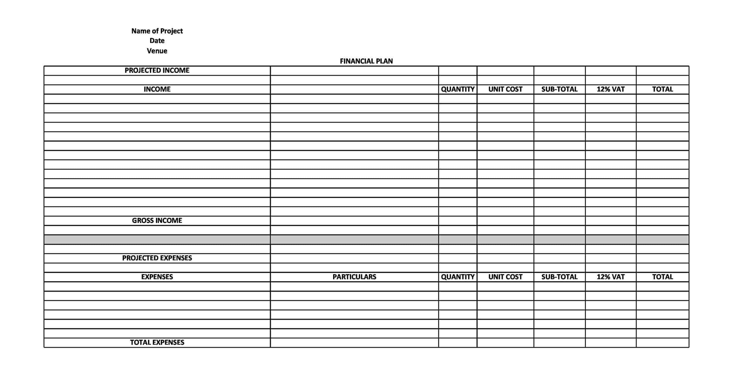 Free PDF Financial Plan Free PDF Financial Plan