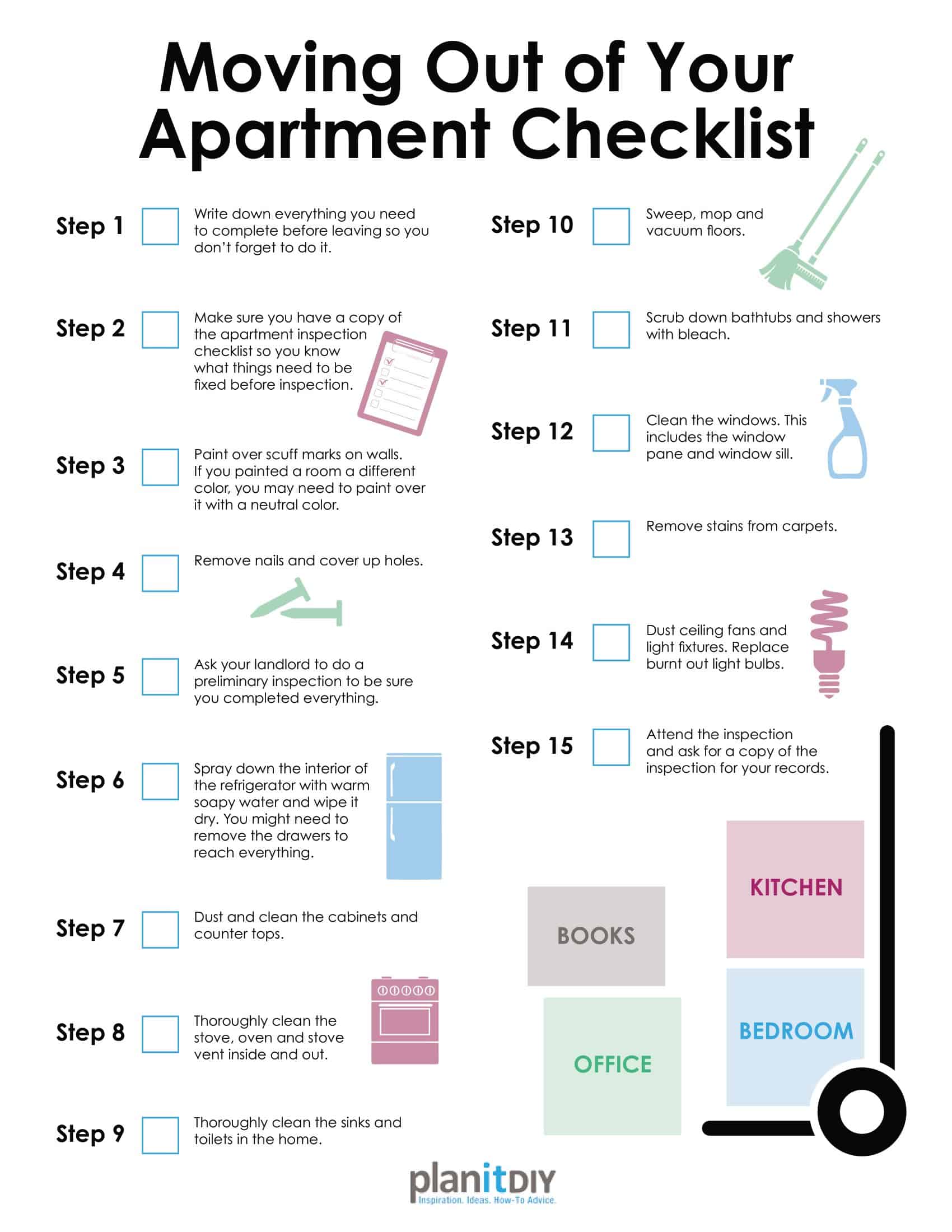 My First Apartment Checklist: FREE Printable  First apartment checklist,  First apartment, Apartment checklist