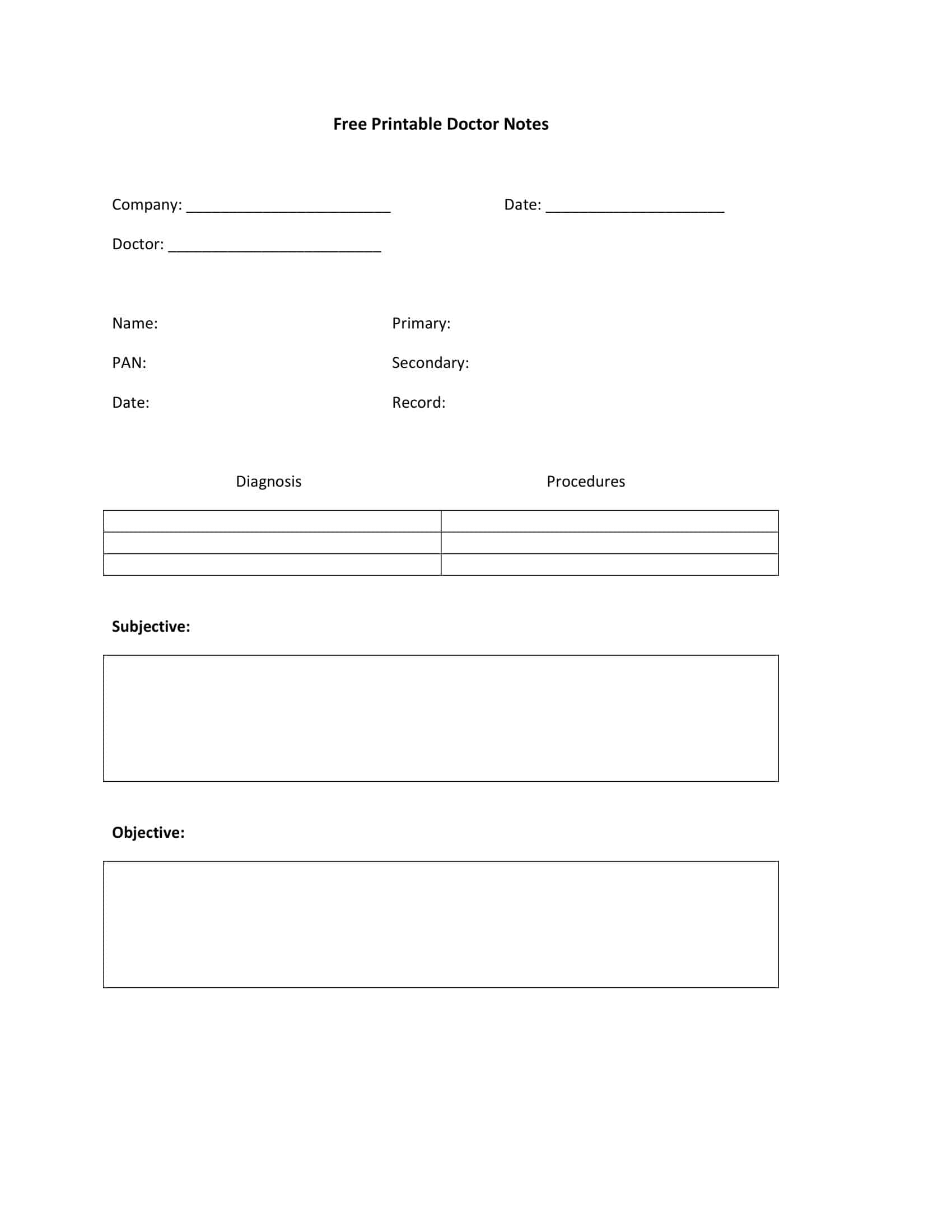 Free Template for Doctor Note in Word Free Template for Doctor Note in Word
