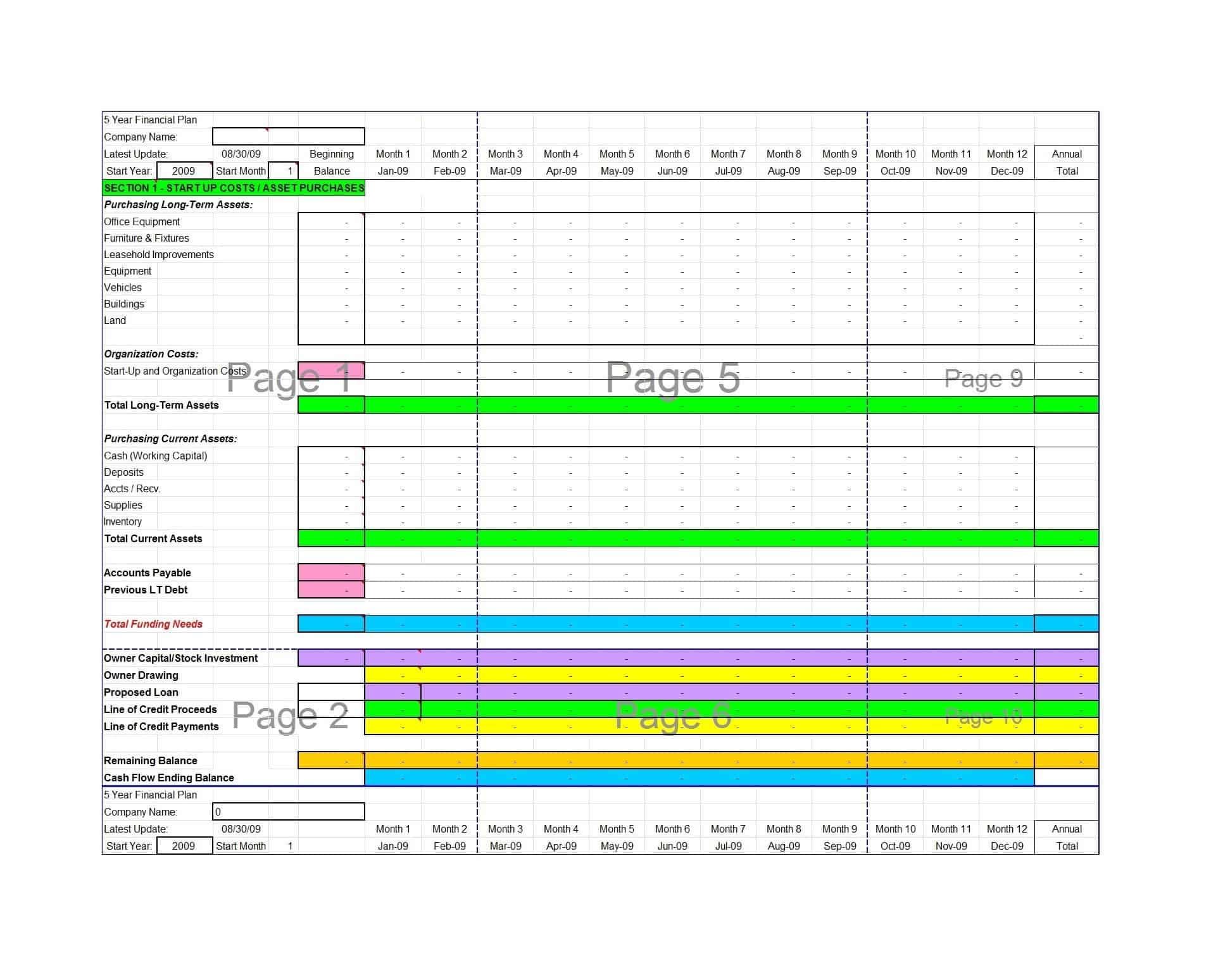 Free Word Financial Plan Template Free Word Financial Plan Template