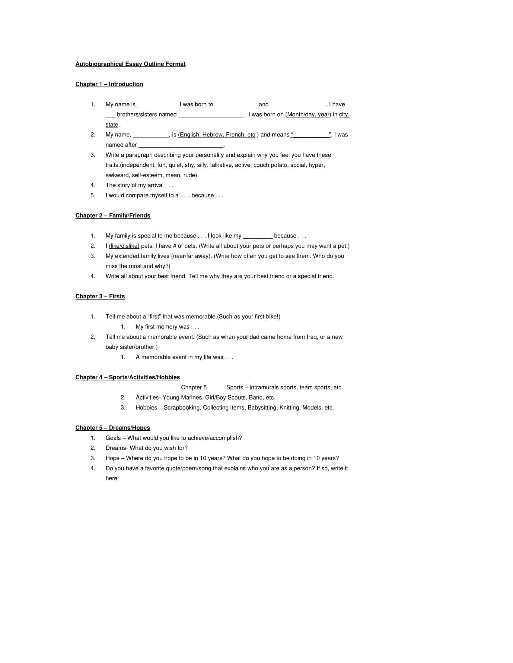 Free autobiography examples PDF Free autobiography examples PDF