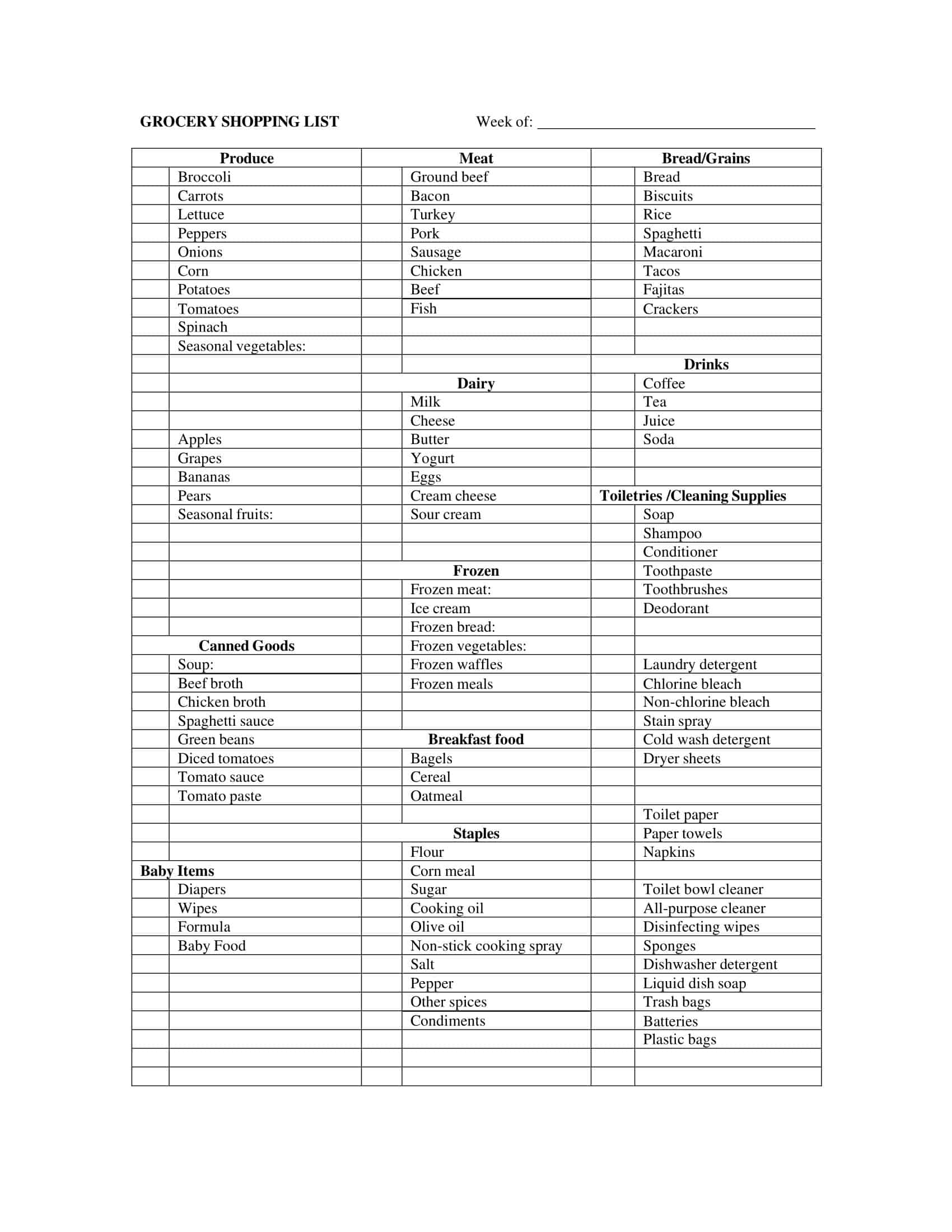 Free Master Grocery List Printable Plan Shop Printables For Everyone Free Master Grocery List Printable Plan Shop Printables For Everyone