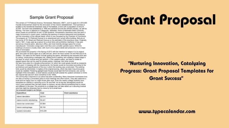 Free Printable Grant Proposal Templates [Word, PDF] for Nonprofit, Small Business