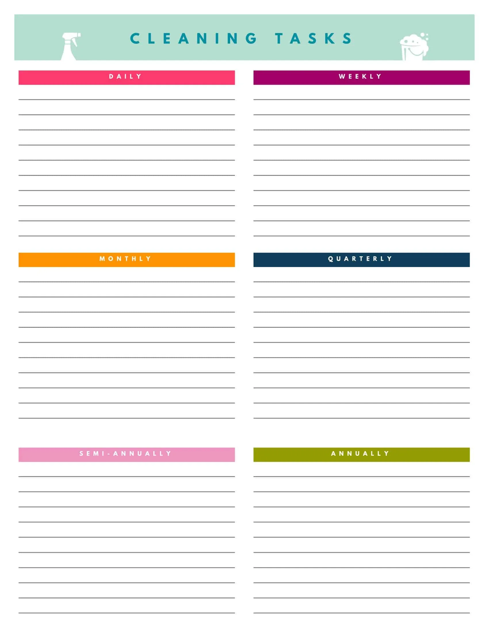 House Cleaning Checklist Template PDF House Cleaning Checklist Template PDF