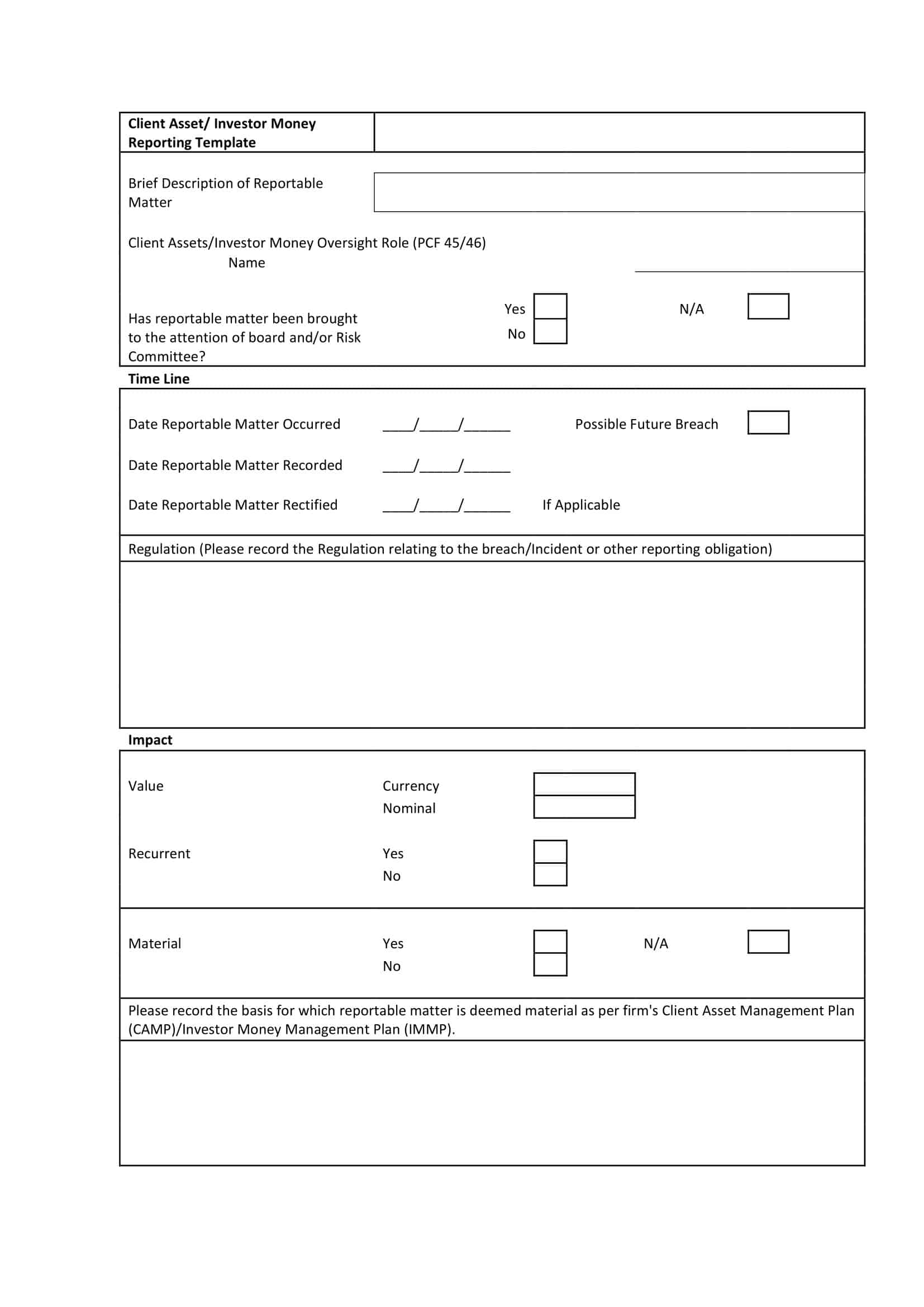 Incident report sample document Incident report sample document
