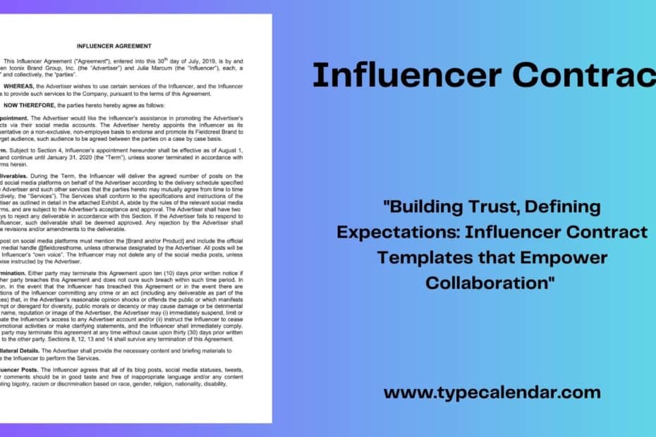 Influencer Contract