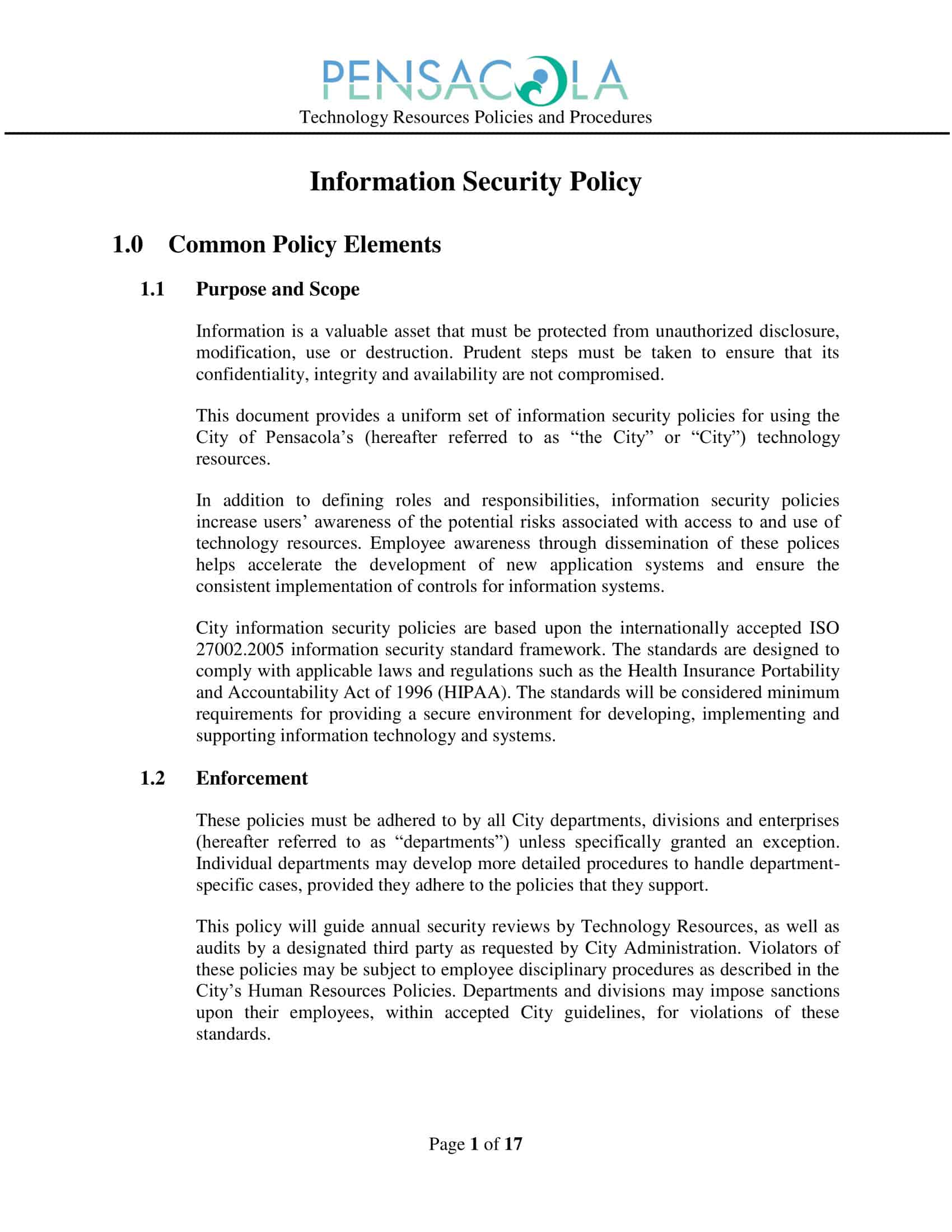 Free Printable Security Policy Templates PDF Word Information Free Printable Security Policy Templates PDF Word Information