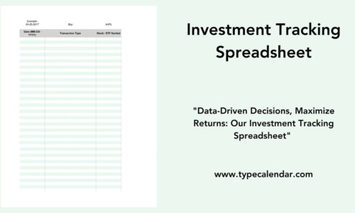 Free Printable Investment Tracking Spreadsheet Templates [Excel] Stock