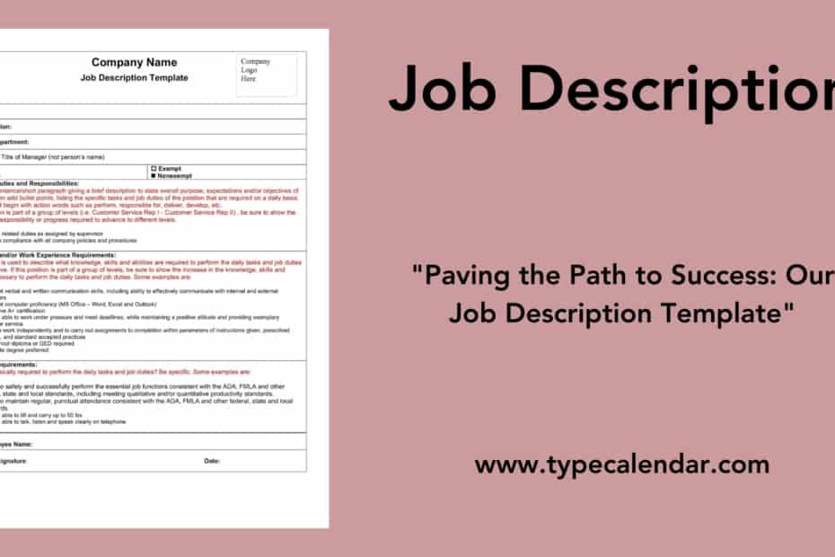 Job Description
