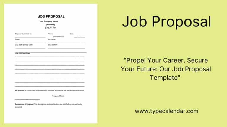 Free Printable Job Proposal Templates [Word, PDF] Construction, Cleaning