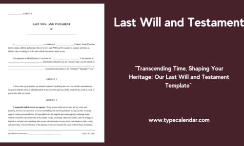 Free Printable Last Will and Testament Templates [PDF, Word]