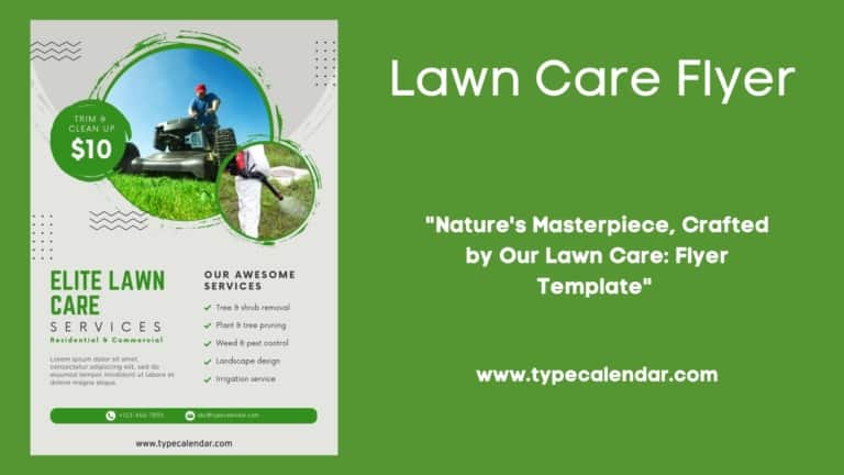 Free Printable Lawn Care Flyer Templates [Word] Examples