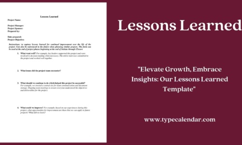 Free Printable Lessons Learned Templates (Excel, PDF, Word) Project Example