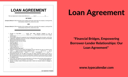Free Printable Loan Agreement Template [Simple Contract] Word, PDF