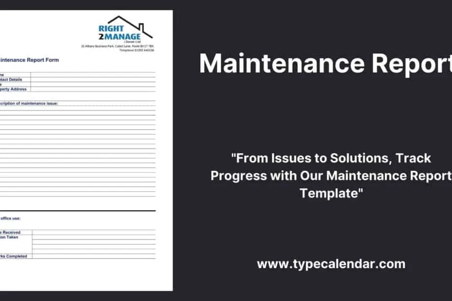 Maintenance Report