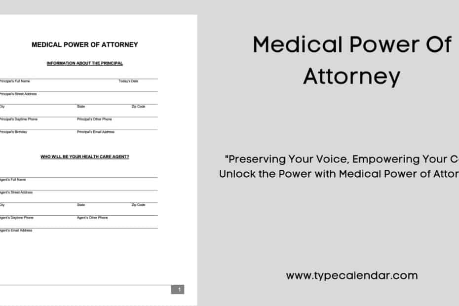 Medical Power Of Attorney