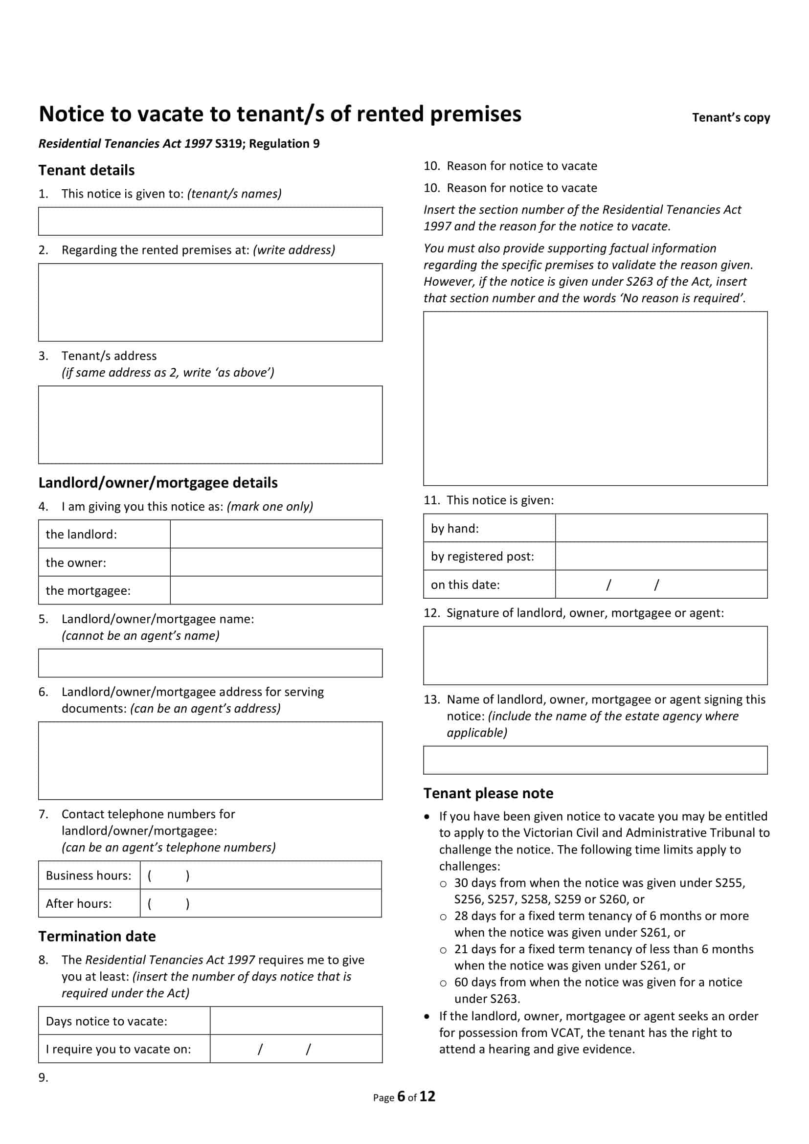 Online Editable Eviction Notice Online Editable Eviction Notice