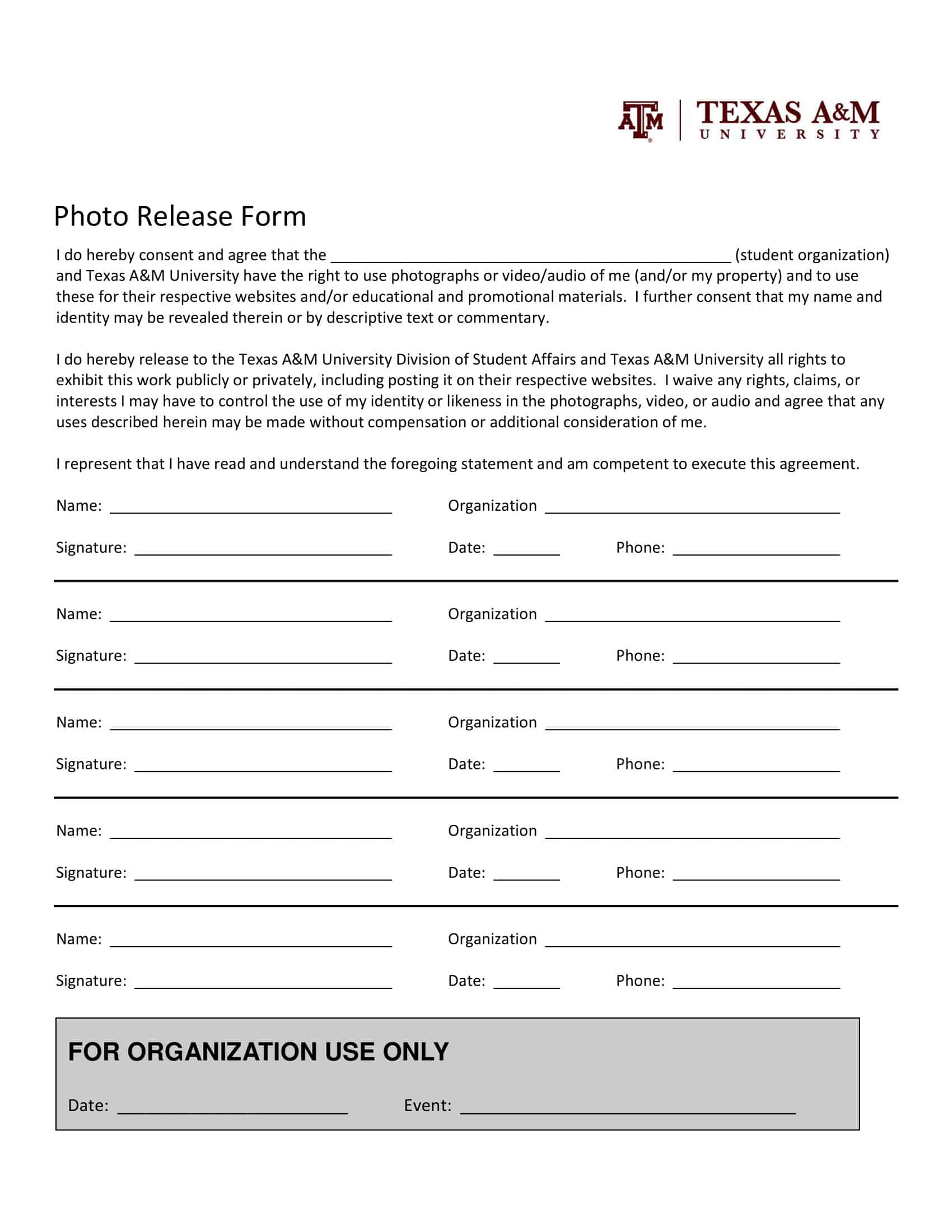 Photo Release Form fill-in-the-blank Photo Release Form fill-in-the-blank