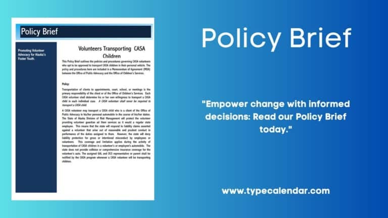 Free Printable Policy Brief Templates [Word, PDF] Example
