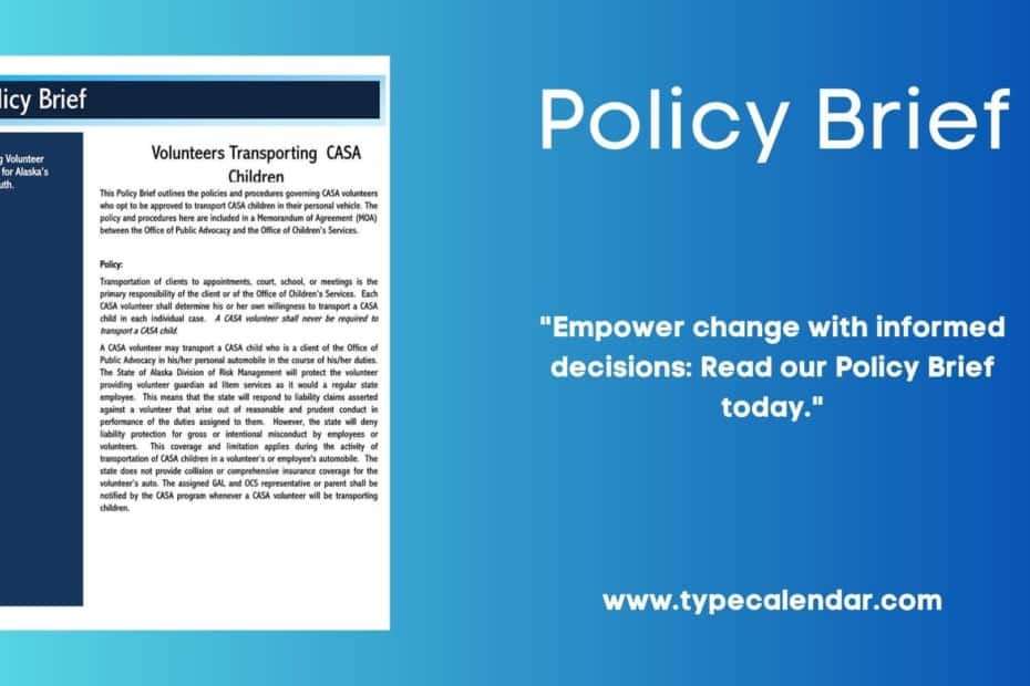 Policy Brief