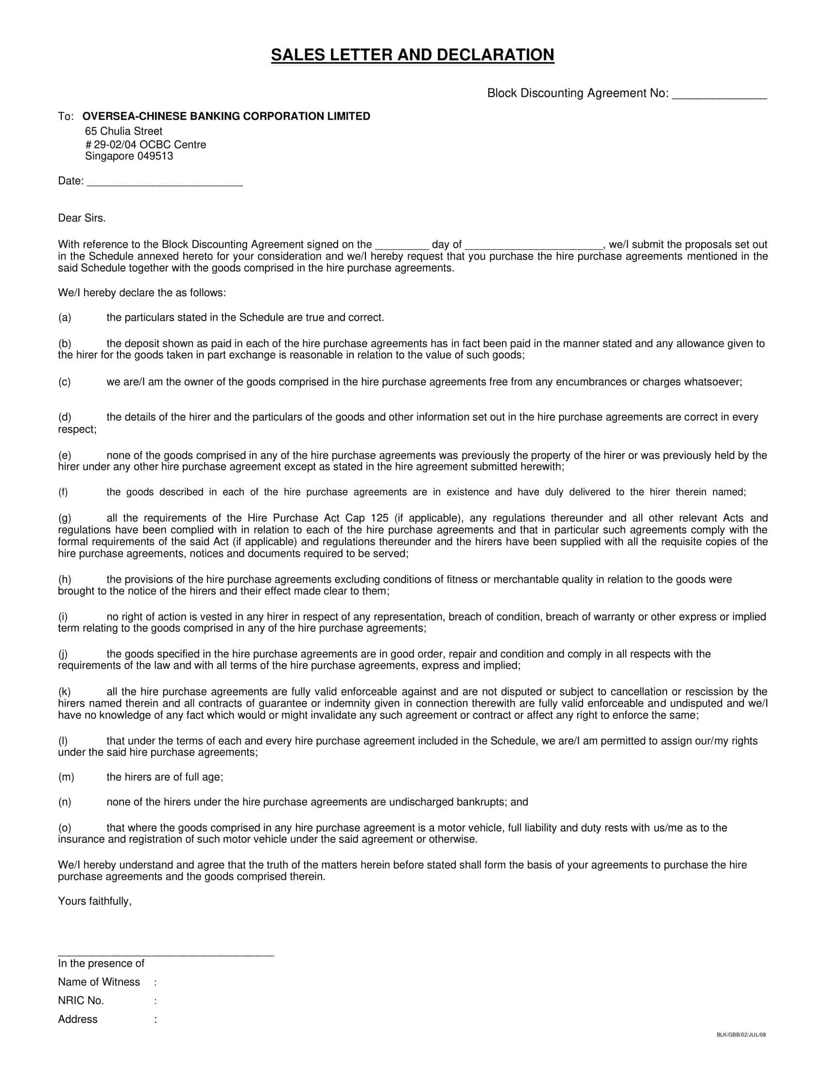 Preformatted sales letter Preformatted sales letter