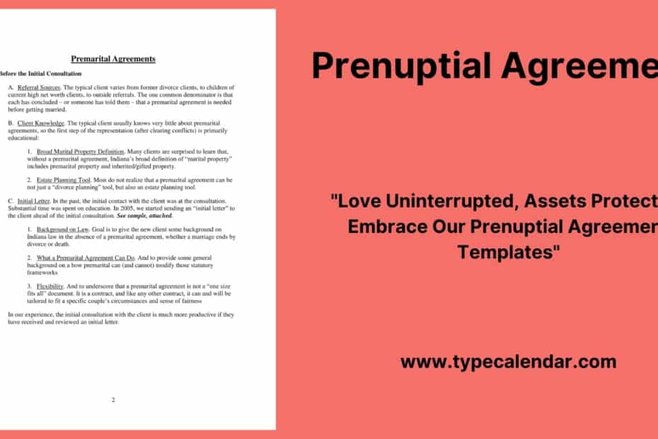 Prenuptial Agreement